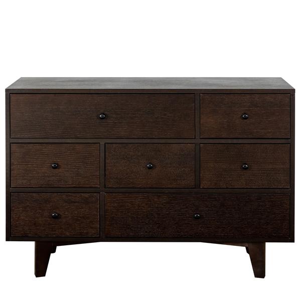 Solid Wood spray-painted drawer dresser bar,buffet tableware cabinet lockers buffet server console table lockers, retro round handle, applicable to the dining room, living room,kitchen corridor auburn