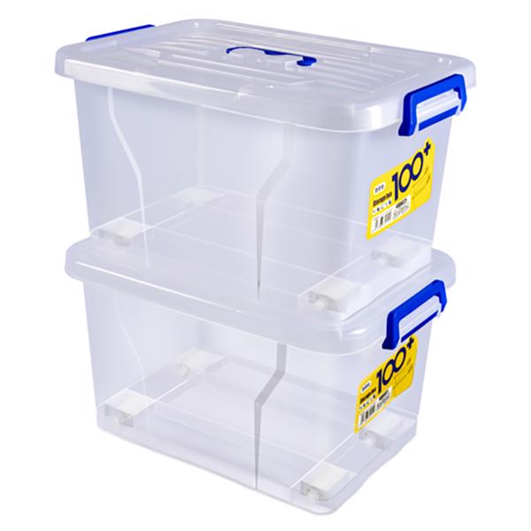 6.5L Aufbewahrungsbox Kunststoffbox Plastikbox Lagerbox mit Deckel Transparent