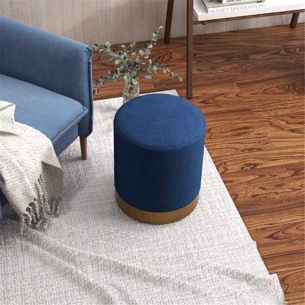 Round Ottoman, Upholstered Foot Stool