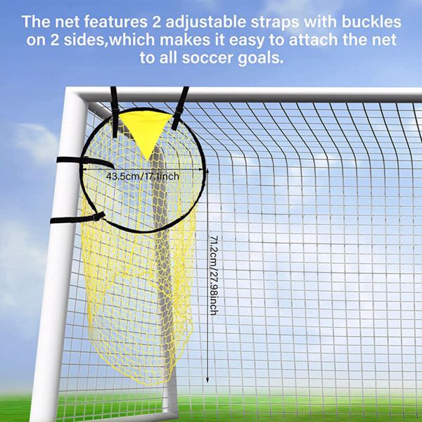 2pcs Football Target Net Soccer Target Goal Net Soccer Top Bins Goal Target Bags