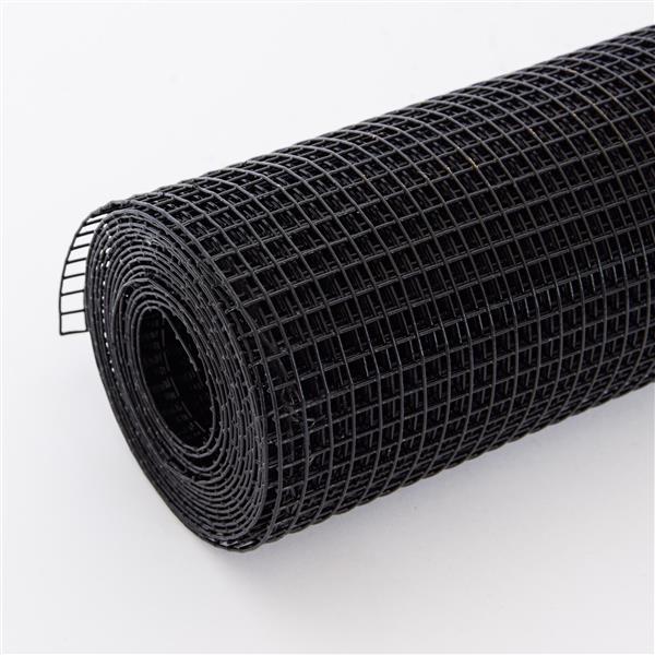 36 inch×50 ft Black Vinyl Coated Hardware Cloth 19 Gauge 1/4 inch Black PVC Hardware Cloth, Black Welded Wire Fence Supports Poultry-Netting Cage-Home Improvement and Chicken Coop