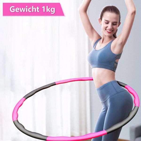 Hula hoop 8 sections detachable hula hoop fitness exercise abdominal trainer