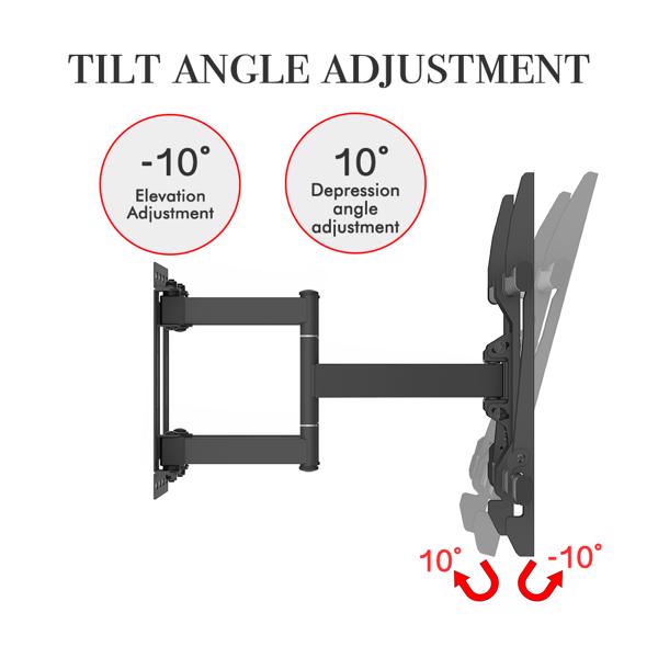 LEADZM TMDS-106 40-75" Flat Tilting TV Wall Mount with Spirit Level