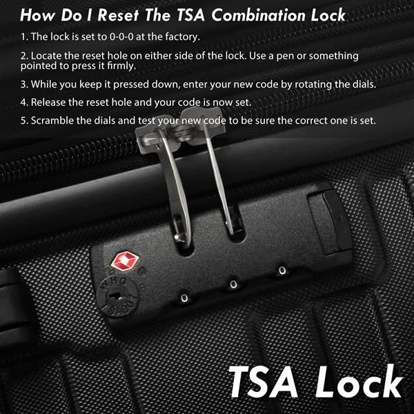 Luggage with TSA Lock Spinner Wheels Hardside Expandable Luggage Travel Suitcase Carry on Luggage ABS 28"