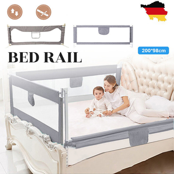 Bettschutzgitter Rausfallschutz  Bettgitter Bettrailing Babybett DE