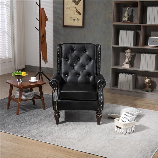 Wood Frame Armchair,  Modern Chair Lounge Chair for Living Room