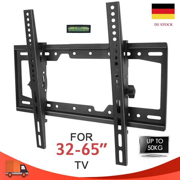 TV Wandhalterung Neigbare Fernseher Halterung für 32-65 Zoll Flach & Curved