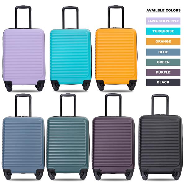 20" Carry on Luggage Lightweight Suitcase, Spinner Wheels, Turquoise