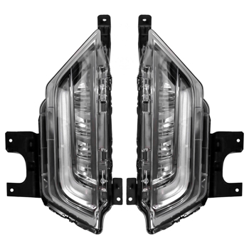 Right & Left Fog Lights with SwitchBack Turn Signal for Ford F150 2021 2022 2023 #ML3Z15200B ML3Z15200C