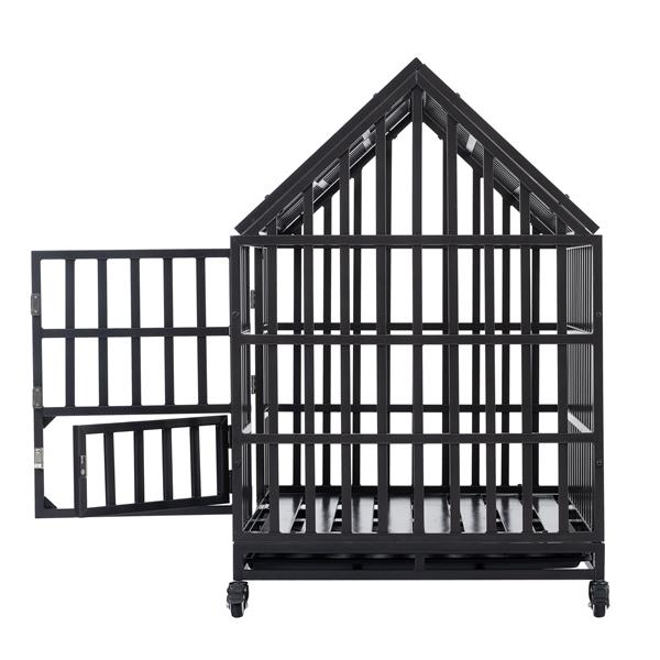 Heavy Duty Dog Cage  pet Crate with Roof