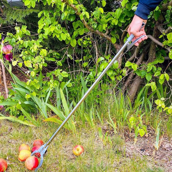 2x Greifzange Müllzange Greifhilfe Metall Müll Greifer Abfall Zange Robust 94cm