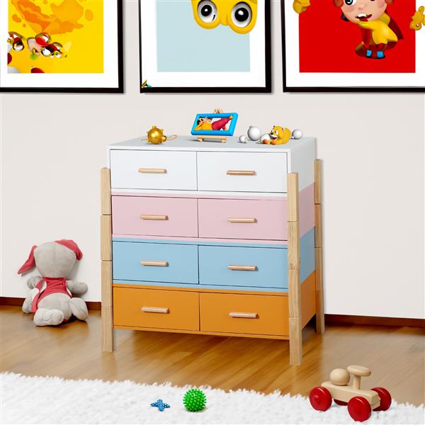 The colorful  free combination cabinet  DRESSER CABINET BAR CABINET, storge cabinet, lockers,Solid woodhandle, can be placed in the living room, bedroom, dining room  color White, blue orange Pink