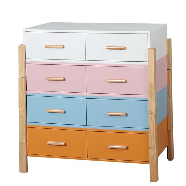 The colorful  free combination cabinet  DRESSER CABINET BAR CABINET, storge cabinet, lockers,Solid woodhandle, can be placed in the living room, bedroom, dining room  color White, blue orange Pink