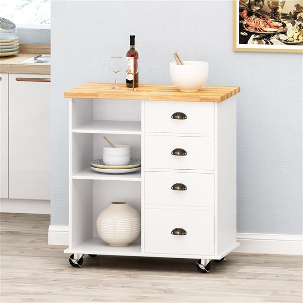 KITCHEN CART WITH 2 DRAWERS+1 DOOR