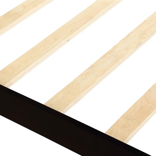 Wood Platform Bed Frame Mattress Foundation with Wood Slat Support, Twin (Espresso)