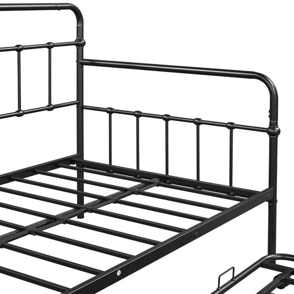 Metal Frame Daybed with trundle