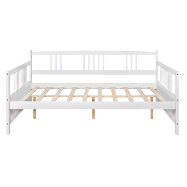 Full Size Daybed with Support Legs, White