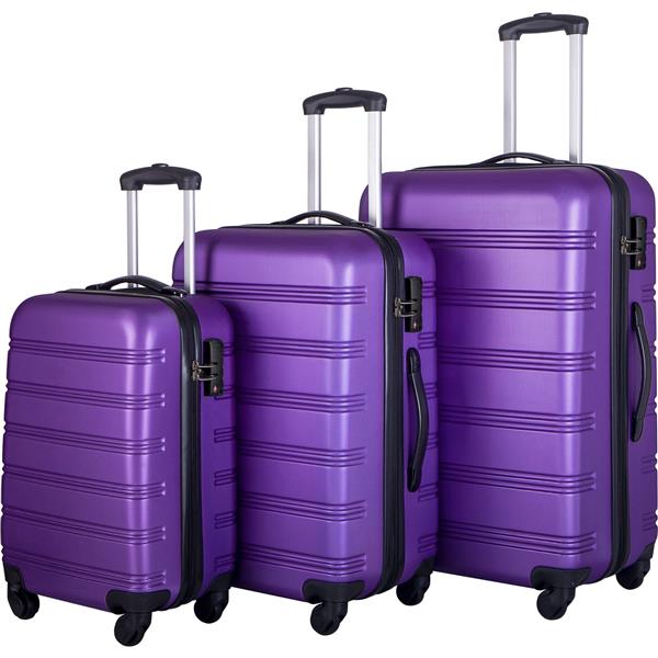 3 Piece Luggage Set Hardside Spinner Suitcase with TSA Lock 20" 24" 28" Available