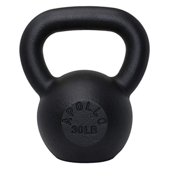 30LBS Solid Cast Iron Kettlebells  Ideal for Strength Training, Building Muscles