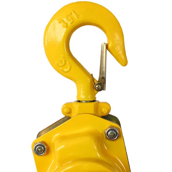 Lever Chain Hoist 1 1/2 Ton 3300LBS Capacity 20 FT Chain Come Along with Heavy Duty Hooks Ratchet Lever Chain Block Hoist Lift Puller