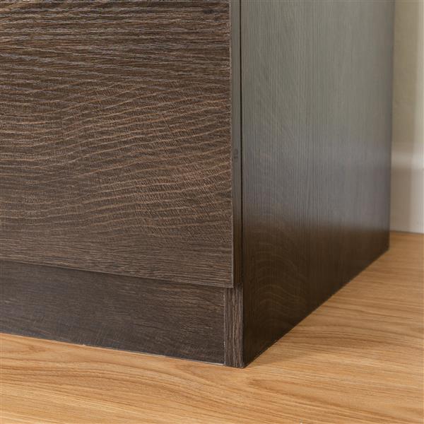 Drawer dresser cabinet, sideboard, bar counter, buffet counter, table lockers, three plus three drawers audit, can be used for dining room, living room, bedroom, kitchen corridor, color: dark gray