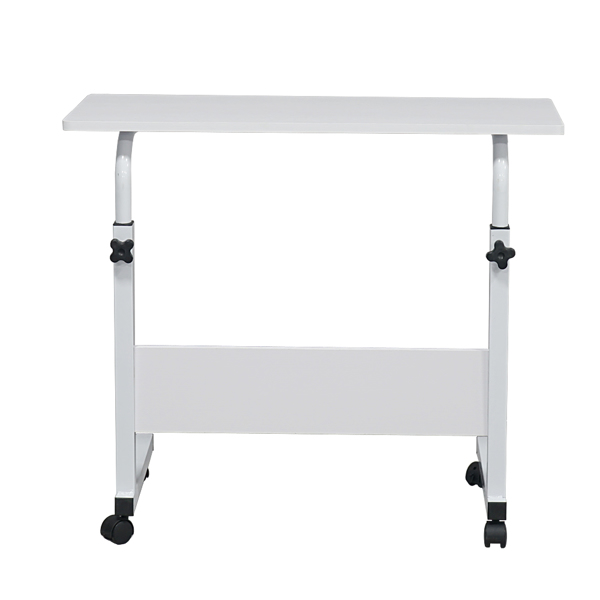 Removable E1 15MM Chipboard & Steel Side Table with Baffle White L