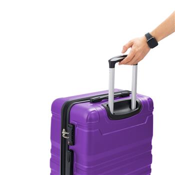 Luggage Sets New Model Expandable ABS Hardshell 3pcs Clearance Luggage Hardside Lightweight Durable Suitcase sets Spinner Wheels Suitcase with TSA Lock 20\\'\\'24\\'\\'28\\'\\'(purple)