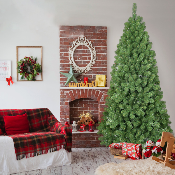 7FT PVC Green Memory Wire Christmas tree 