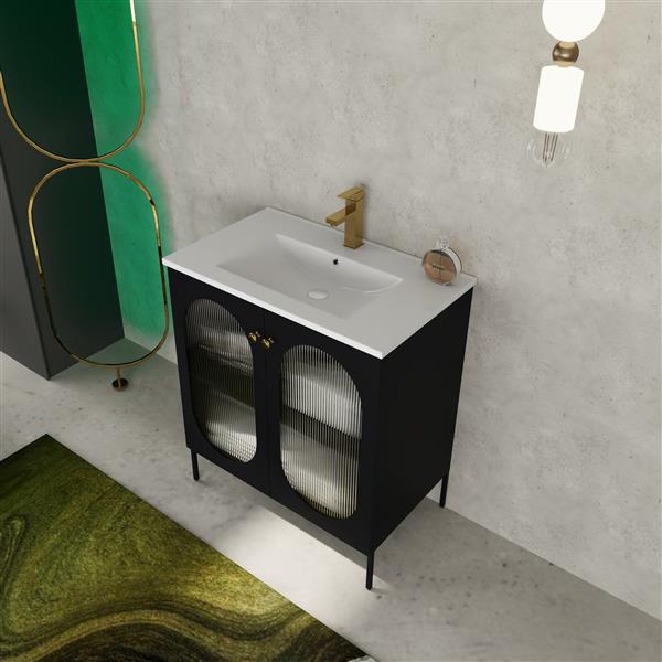 30 Inch Freestanding Bathroom Vanity With Ceramic SInk