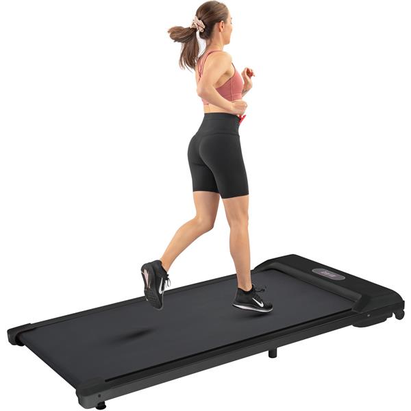 2 in 1 Under Desk Electric Treadmill 2.5HP, Remote Control, Display, Walking Jogging Running Machine Fitness Equipment for Home Gym Office