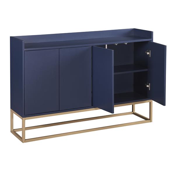 Modern Sideboard Elegant Buffet Cabinet with Large Storage Space for Dining Room, Entryway (Navy)