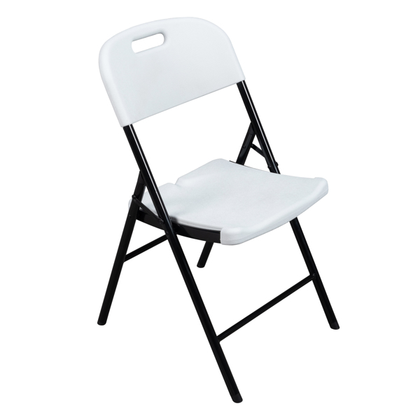 6pcs 47*54*84cm Garden Plastic Folding Chair White