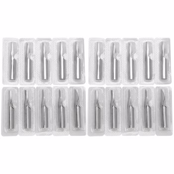 10Pcs Stainless Steel Tattoo Nozzle Tips Needles Tube Grip Tip Tattoo Supply CHU