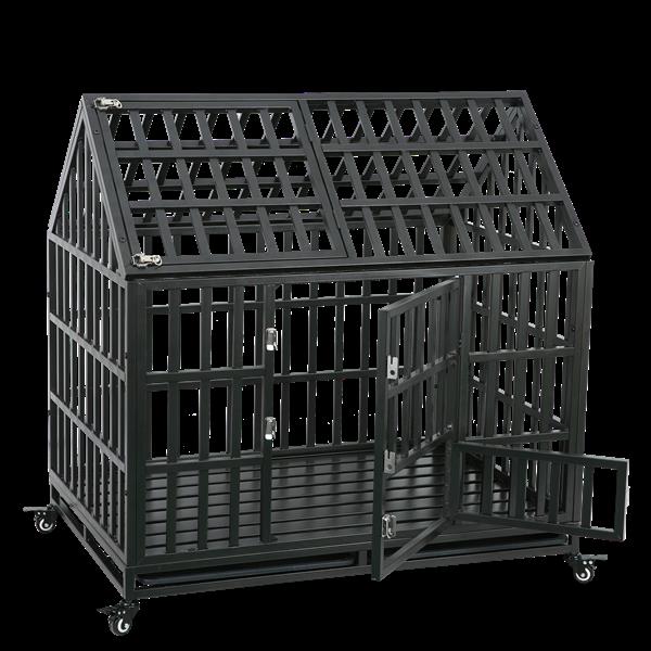 Heavy Duty Dog Cage  pet Crate with Roof