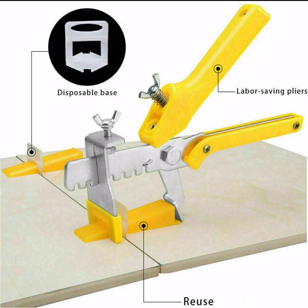 1000 Laschen 200 Keile Zange Fliesen Nivelliersystem Verlegehilfe Verlegesystem