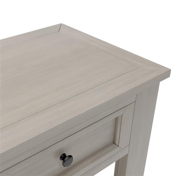 Console Table/Sofa Table with Storage Drawers and Bottom Shelf for Entryway Hallway (Gray Wash)