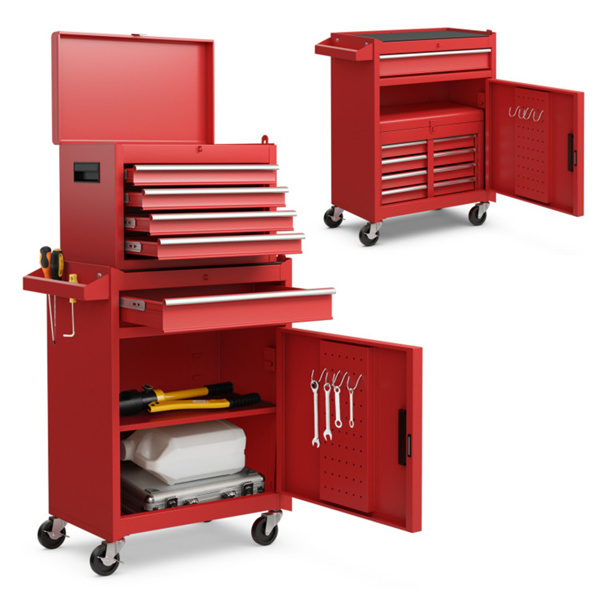 Rolling Tool Chest with 5 Sliding Lockable Drawers