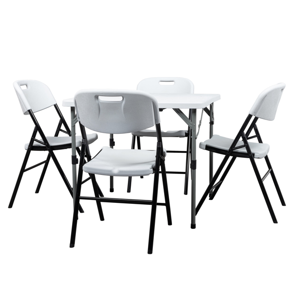 2pcs 47*54*84cm Garden Plastic Folding Chair White