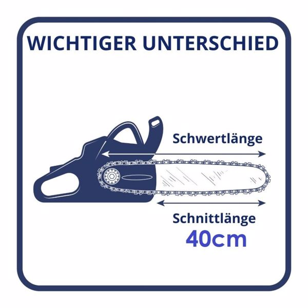 2 x Sägekette 40cm 56TG 3/8 P 1,3mm für Makita Einhell Dolmar Ikra Kette Bosch