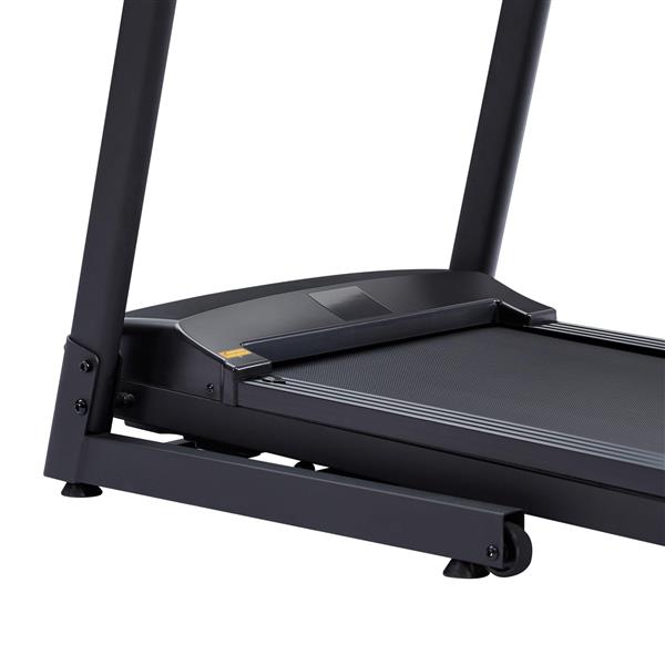 Treadmills - 2.5 HP hydraulic folding removable treadmill with 3-speed incline adjustment, 12 preset programs, 3 countdown modes, heart rate, bluetooth and more, suitable for home and gym use