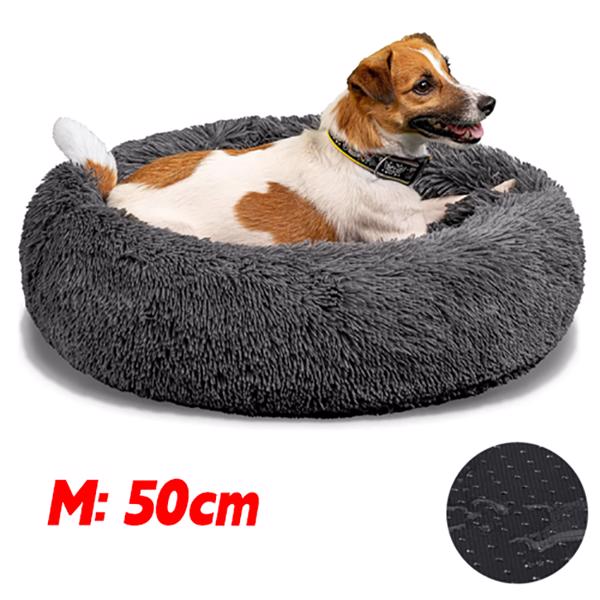 Hundebett Katzenbett Haustierbett Kuschelbett Bett Hundekorb Plüsch Donut Kissen