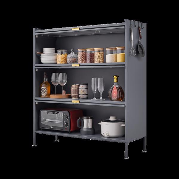 3 Tier Pantry Storage Cabinet Baker Racks for Kitchen with Storage Kitchen Pantry Storage Cabinet Microwave Rack Storage Rack 