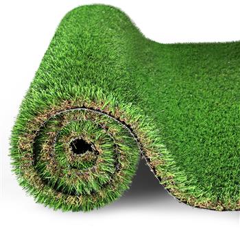 4FTX10FT Outdoor Artificial Grass Runner Rug, Thick Realistic Fake Grass Roll Decor Patio Balcony Garden Lawn, Dog Pets Turf Drain Mat, 1.38\\" Pile Height