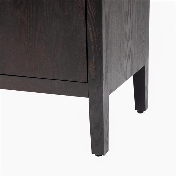 Storage Cabinet Sideboard Wooden Cabinet with 4 Metal handles ,4 Shelves and 4 Doors for Hallway, Entryway, Living room