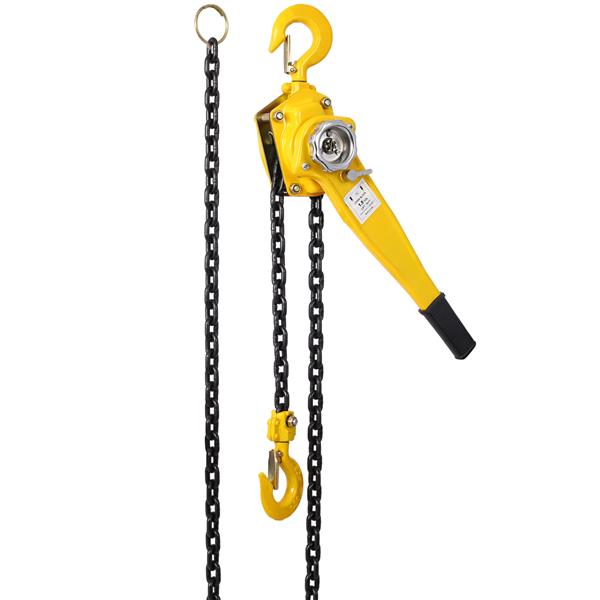 Lever Chain Hoist 1 1/2 Ton 3300LBS Capacity 20 FT Chain Come Along with Heavy Duty Hooks Ratchet Lever Chain Block Hoist Lift Puller