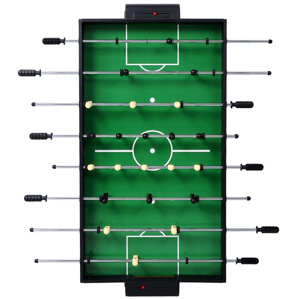 5-in-1 Multi-Game Table - Billiards, Push Hockey, Foosball, Ping Pong, and Basketball black/blue