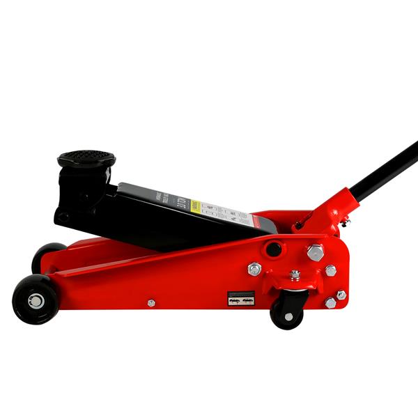 Hydraulic trolley Low Profile and Steel Racing Floor Jack with Piston Quick Lift Pump,3Ton (6,000 lb) Capacity, Lifting range 5.1"-20"