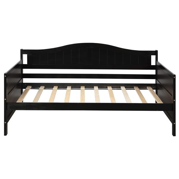 Twin Wooden Daybed with 2 drawers, Sofa Bed for Bedroom Living Room,No Box Spring Needed,Espresso