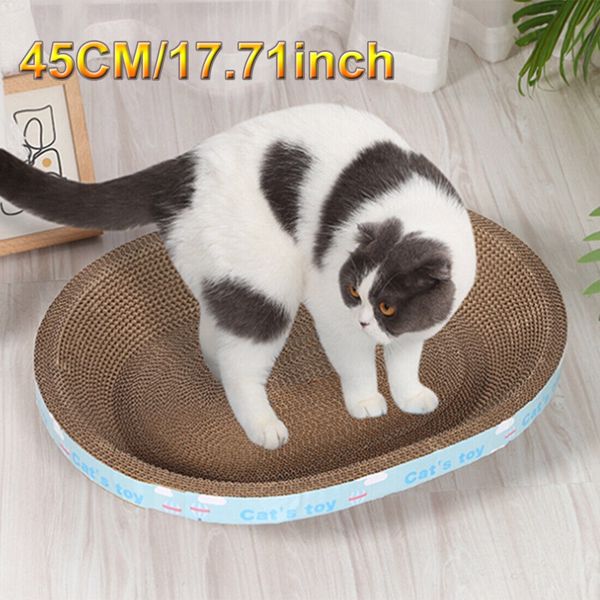 45cm/17.71inch Cat Scratcher Cardboard Lounge Bed Recycle Board for Most Cats UK