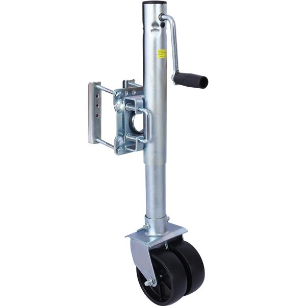 Trailer Jack, Boat Trailer Jack 34.5 in, Bolt-on Trailer Tongue Jack Weight Capacity 1500 lb, with PP Wheels and Handle for Lifting RV Trailer, Horse Trailer, Utility Trailer, Yacht Trailer